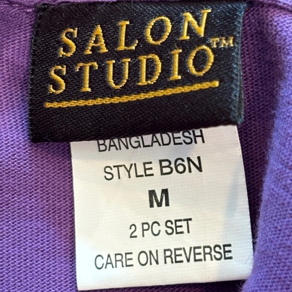 Salon Studio Women’s Jacket & Tank Top Set with Embellishing Size Medium
